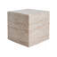 Outdoor Travertine Lightweight Concrete Side Table