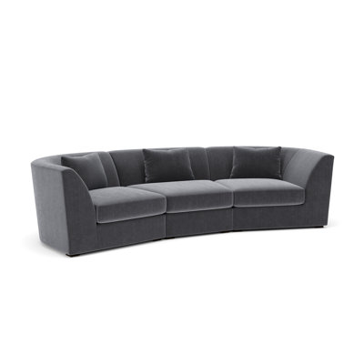 Krista 3-PC Curved Sofa