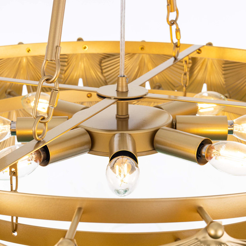 Lustre gradué à 8 lumières à intensité variable Joanann