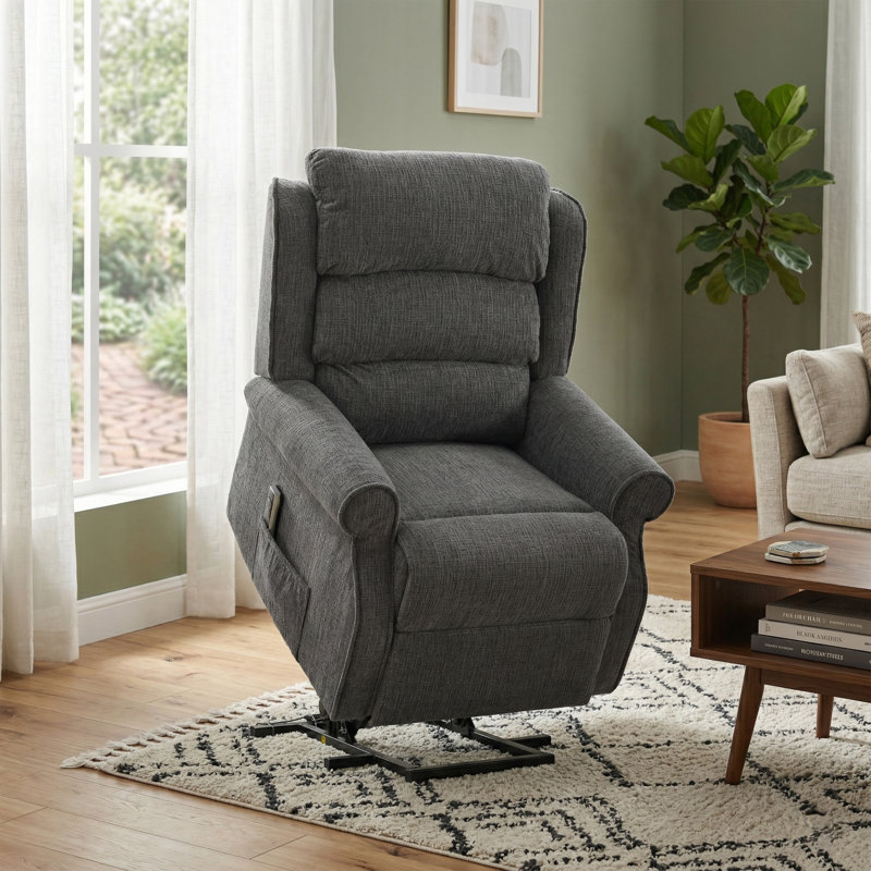 Constantino 84cm Wide Lift Assist Standard Recliner, Grey