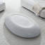 43.3" Oval Coffee Table Faux Stone Table-1948431201-1948431203
