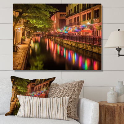 Vibrant Energy Of San Antonios - Texas Canvas Wall Art