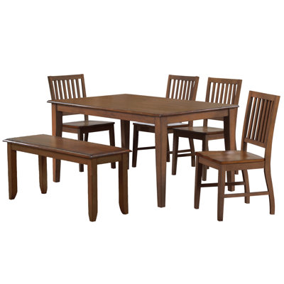 Solid Wood Top Four Leg Dining Set