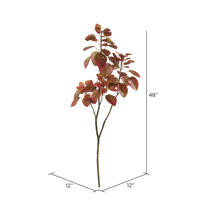Artificial 4' Cotinus Coggygria Branch, Red