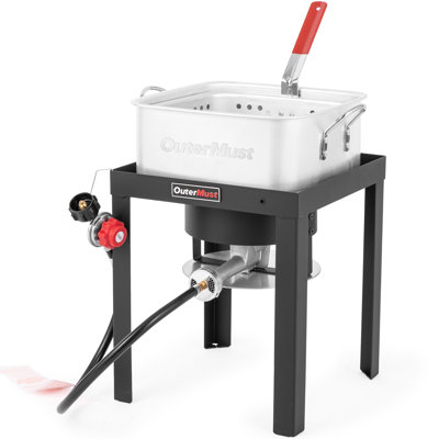 Outermust 12 Qt. 50,000 Btu Propane Deep Fryer With Inner Basket