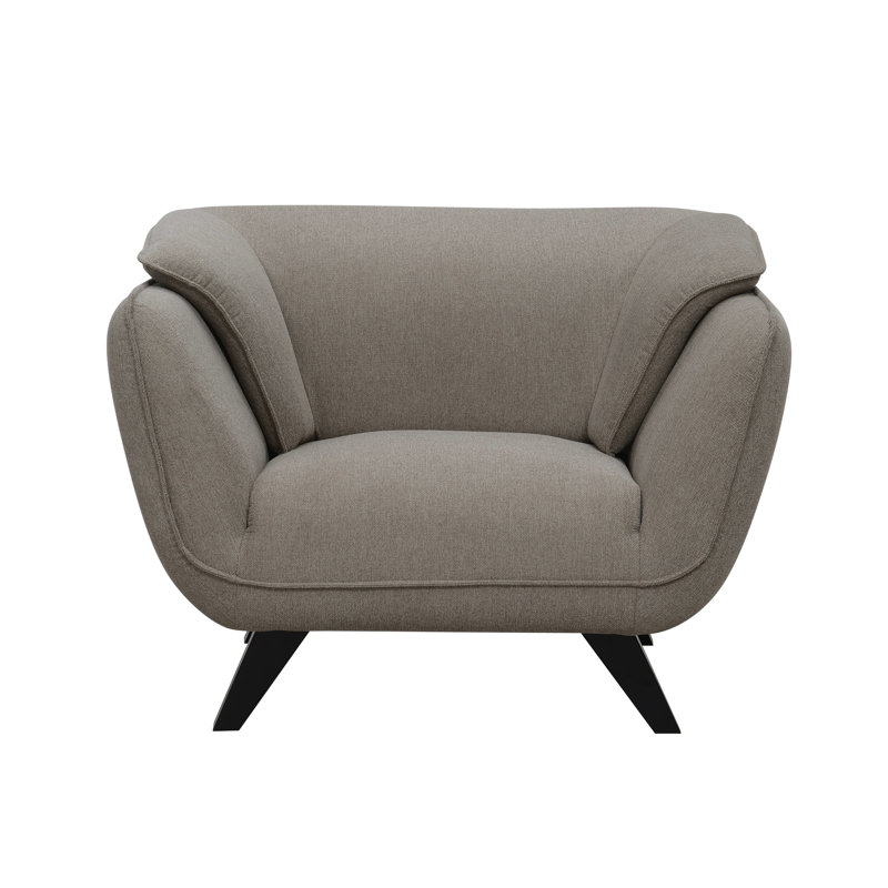 Chaise recouverte de lin - Assise de 20 po de hauteur et coussins de densité en mousse Assise chic rembourrée de mousse de 30 po