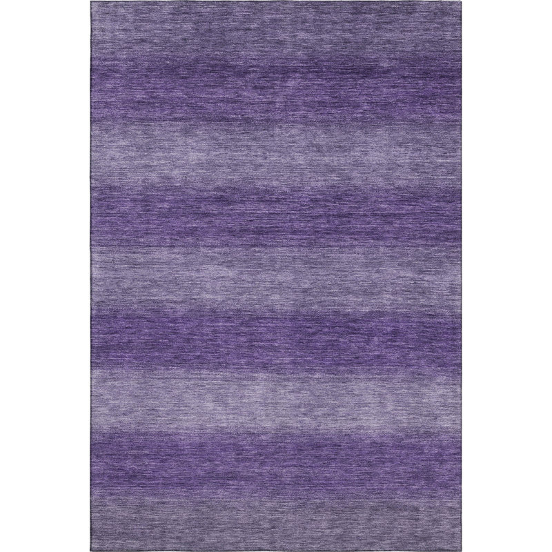 Premium Machine Washable Lubbers AMF1733 Stripe Rug, Rectangle 10' x 14'