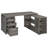 Tona Weathered Grey 3-Drawer L-Shape Desk-1246095513