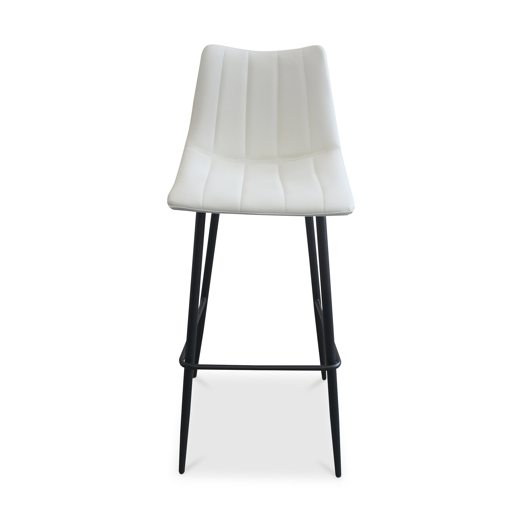 Finnigan Counter & Bar Stool, Ivory/Faux Leather, Bar Stool (30" Seat Height)
