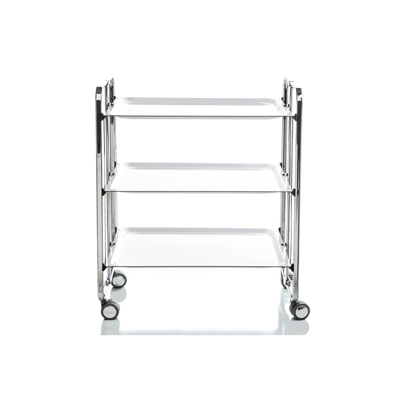 Servierwagen Calkins, Chrome, White