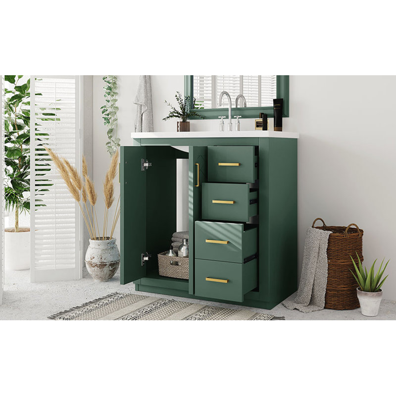 Meuble-lavabo 30 po avec lavabo en céramique