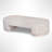 Marivelle Solid Wood White Washed Coffee Table