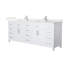 Beckett 84" Freestanding Double Bathroom Vanity with Quartz Top-582092714-582092716-582092717