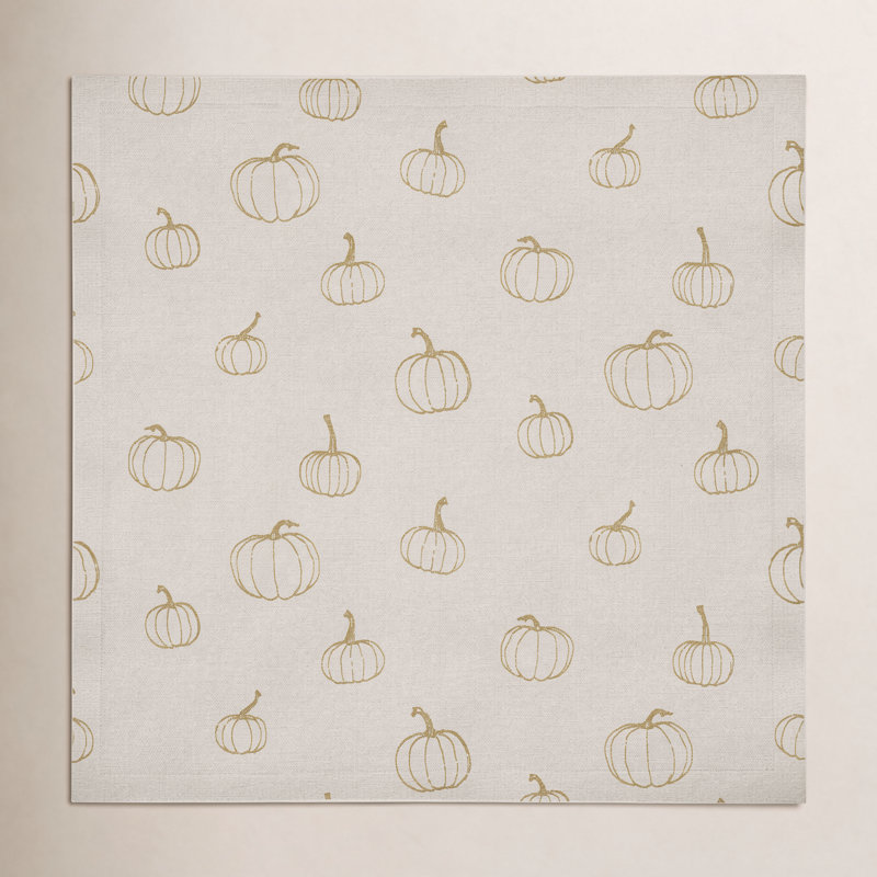 Maryjoan Cotton Square Napkin, Mustard Yellow