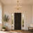 Orla 25" Dimmable Antique Brass Candle Style Chandelier