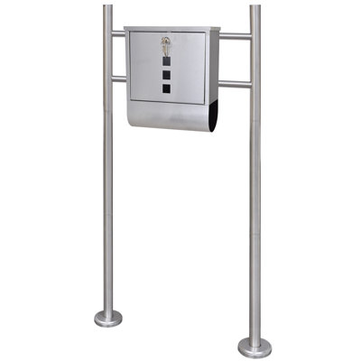 Steel Post Mounted Post Box