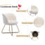 Armchair with faux fur metal legs-193976588