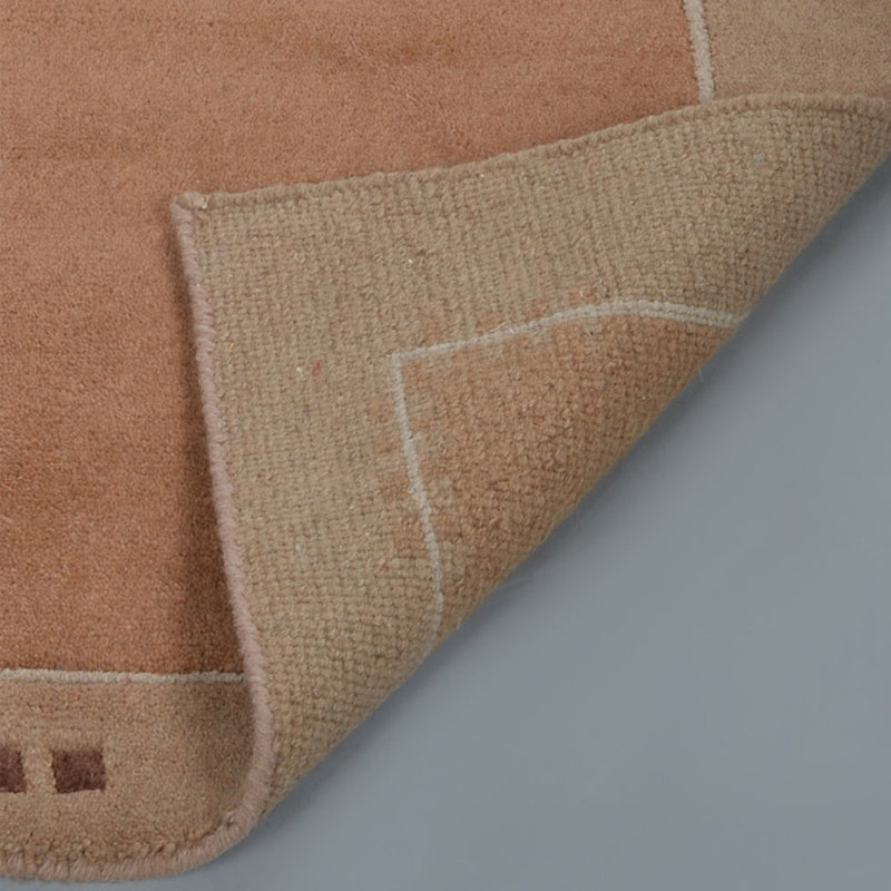 Tapis d'intérieur contemporain en laine Choco, Rectangle 5 pi 7 po x 7 pi 10 po