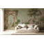 Décoration murale de jardin amovible de papier peint vert discret-1397710591-1397710588