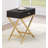 Justine Contemporary Rectangular 1-Drawer Accent Table with Metal "X" Shape Base-1441561967-1441561970