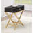 Justine Contemporary Rectangular 1-Drawer Accent Table with Metal "X" Shape Base-1441561970-1441561967
