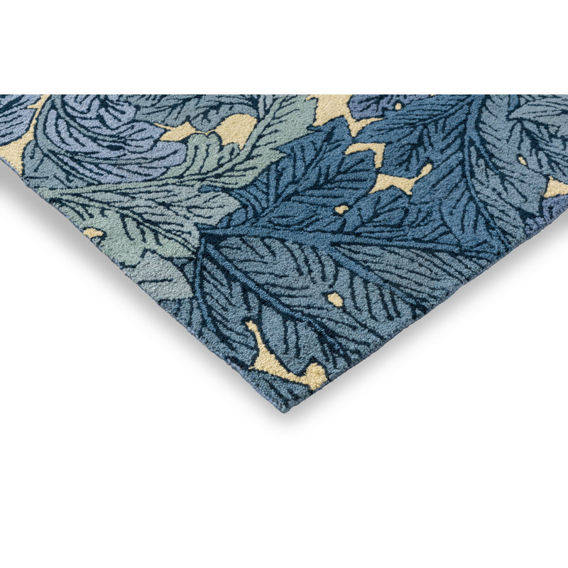 Acanthus Hand Tufted Floral Area Rug, Rectangle 4'7" x 6'6"