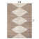 Beige Brown Geometric Stripe Area Rug