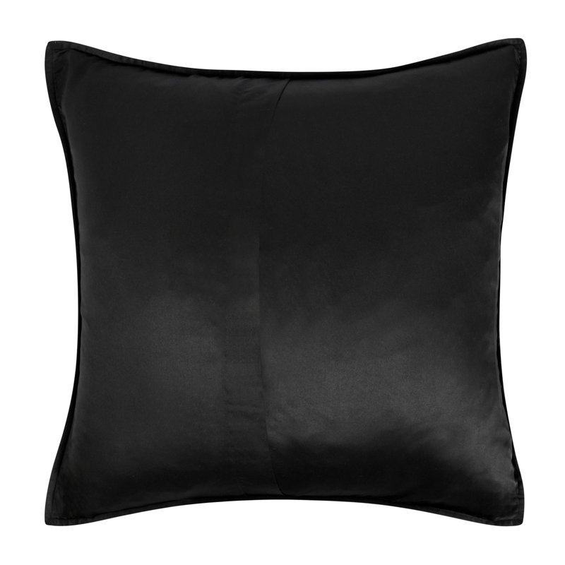 Winthrop Sateen Sham, Black, Euro