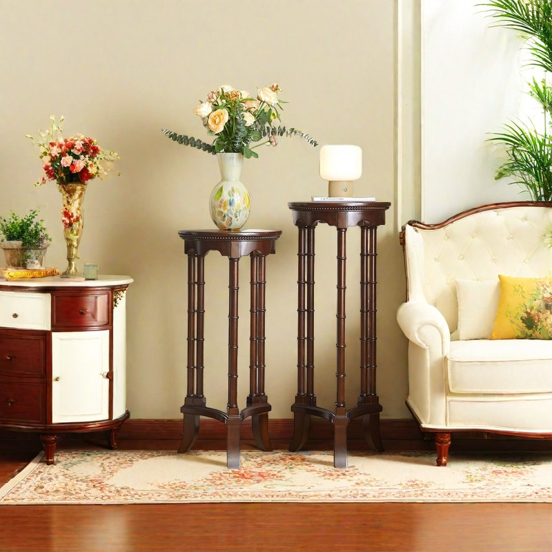 Double solid wood frame Plant stand
