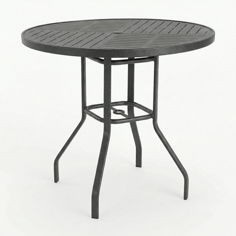 42" Round Bar Table, Anthracite