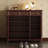 Walnut Solid Wood Shoe Storage Bench-13686229-13686216