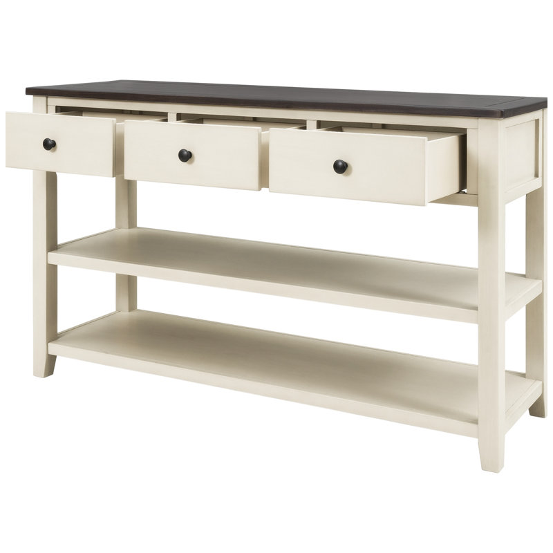 Console Joncarlo, Espresso, Beige