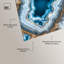 Ensemble d'art mural en acrylique Godeed Geode Eye par Art Remedy, prêt à être accroché-115211881