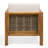 Set Of 2, Outdoor Acacia Wood Club Chair With Wicker Accents, Teak Finish + Mixed Brown + Beige, 30.25"D X 27.5"W X 23.75"H, Chair