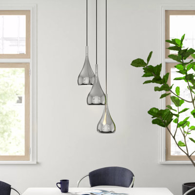 Emmett 3 - Light Chrome Cluster Pendant