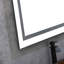 Miroir de salle de bain à DEL 96 po x 36 po avec façade et rétroéclairage, miroir de meuble-lavabo mural, antibuée, mémoire, 3 couleurs, réglable en continu