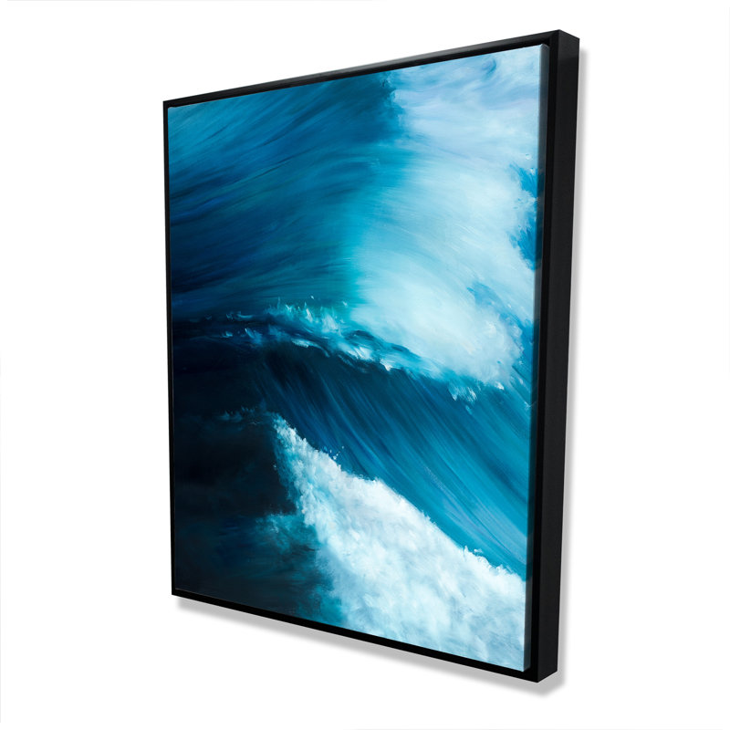 Unleashed Sea - Framed Canvas Bathroom Decor for Home