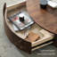 Drum Coffee Table with Storage-814923589