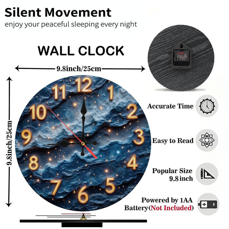 Horloge sur les nuages cosmiques