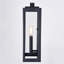 Applique murale d'extérieur noir texturé à 2 lumières H 15,5 po Catoctin en métal durable, abat-jour en verre transparent, compatible avec les DEL, à utiliser pour la porte d'entrée de patio ou de garage