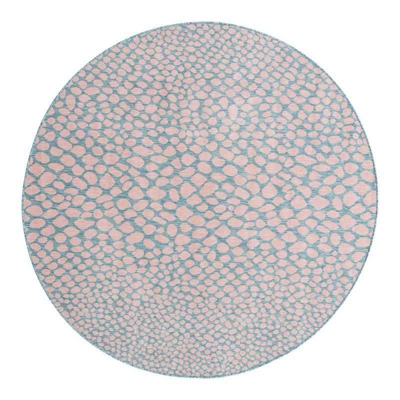 Tapis d'extérieur Jill Zarin Cape Town, Rond 6 pi 7 po