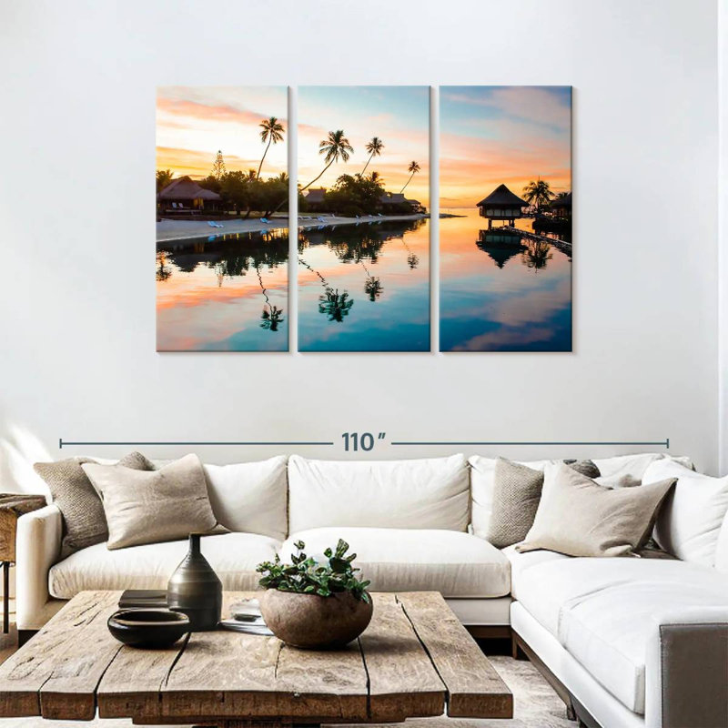 Kavia Palm Beach Reflection, 48" H x 74" W