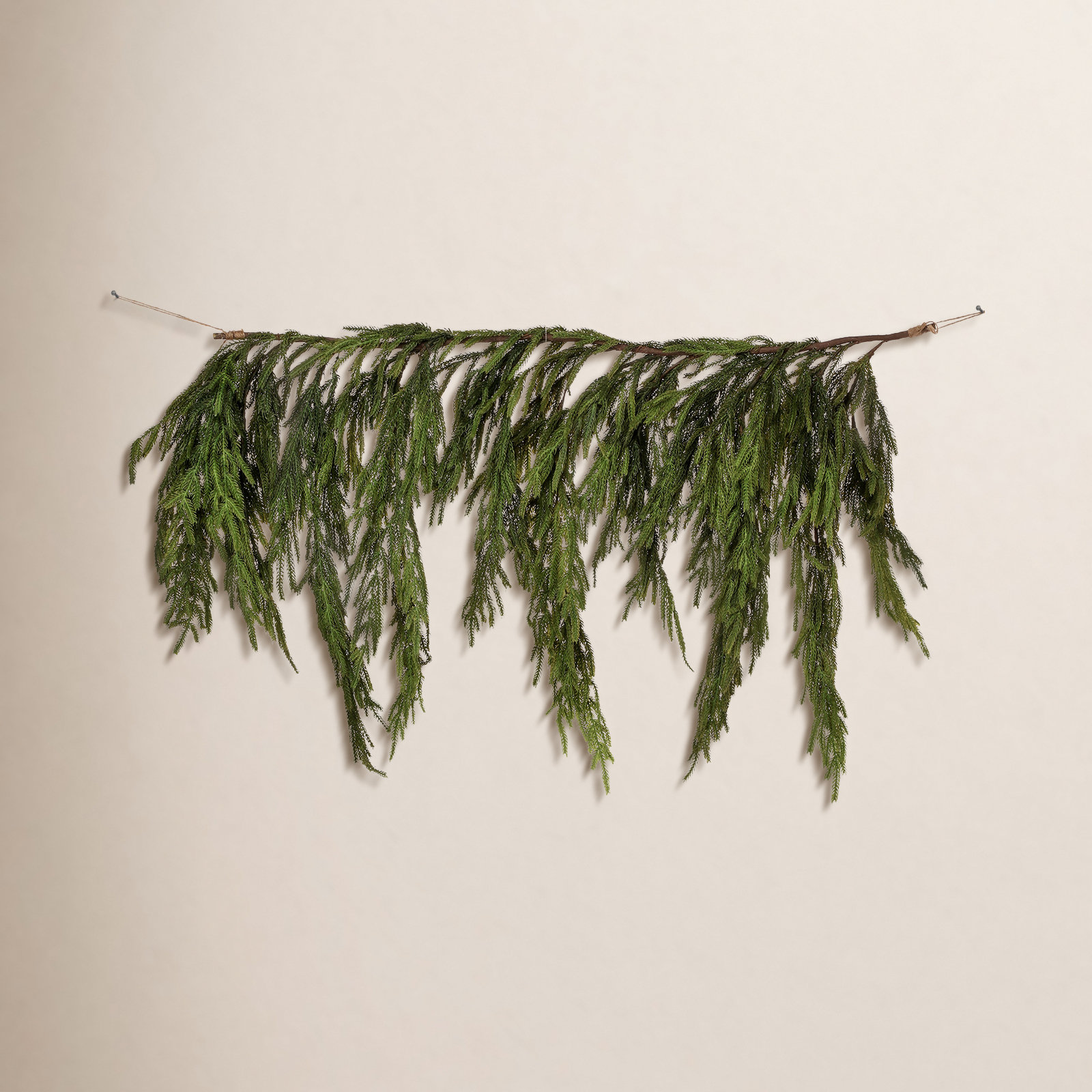 47x29"Real Touch Norfolk Pine Dripping Garland