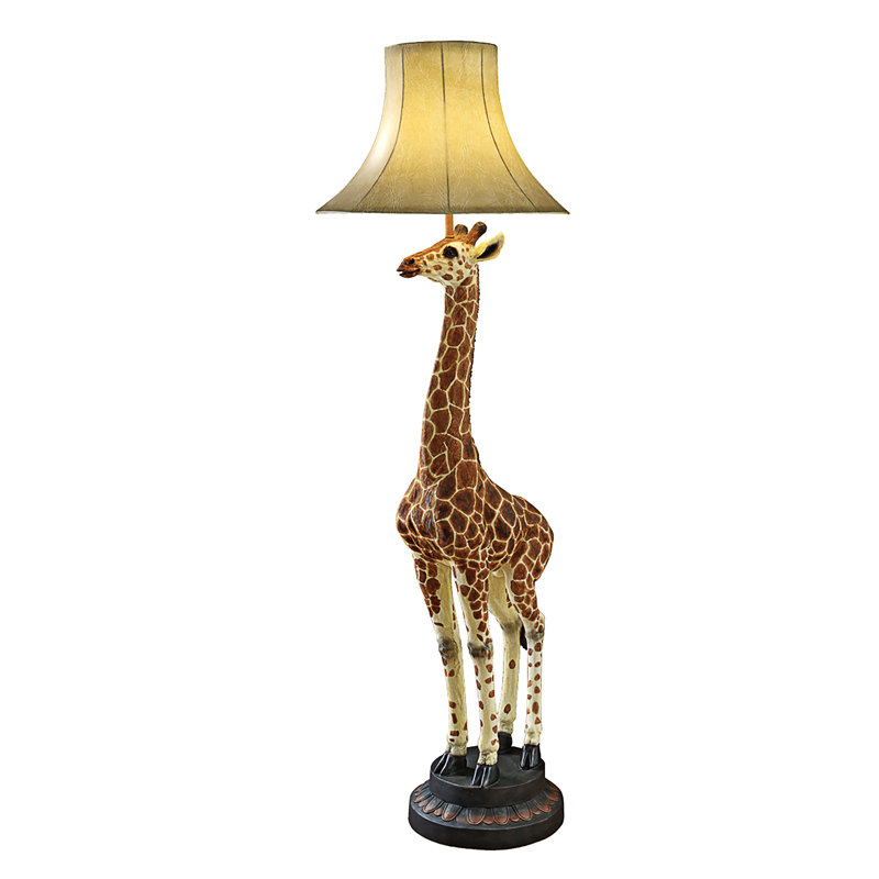 Heads Above Giraffe Sculptural Floor Lamp