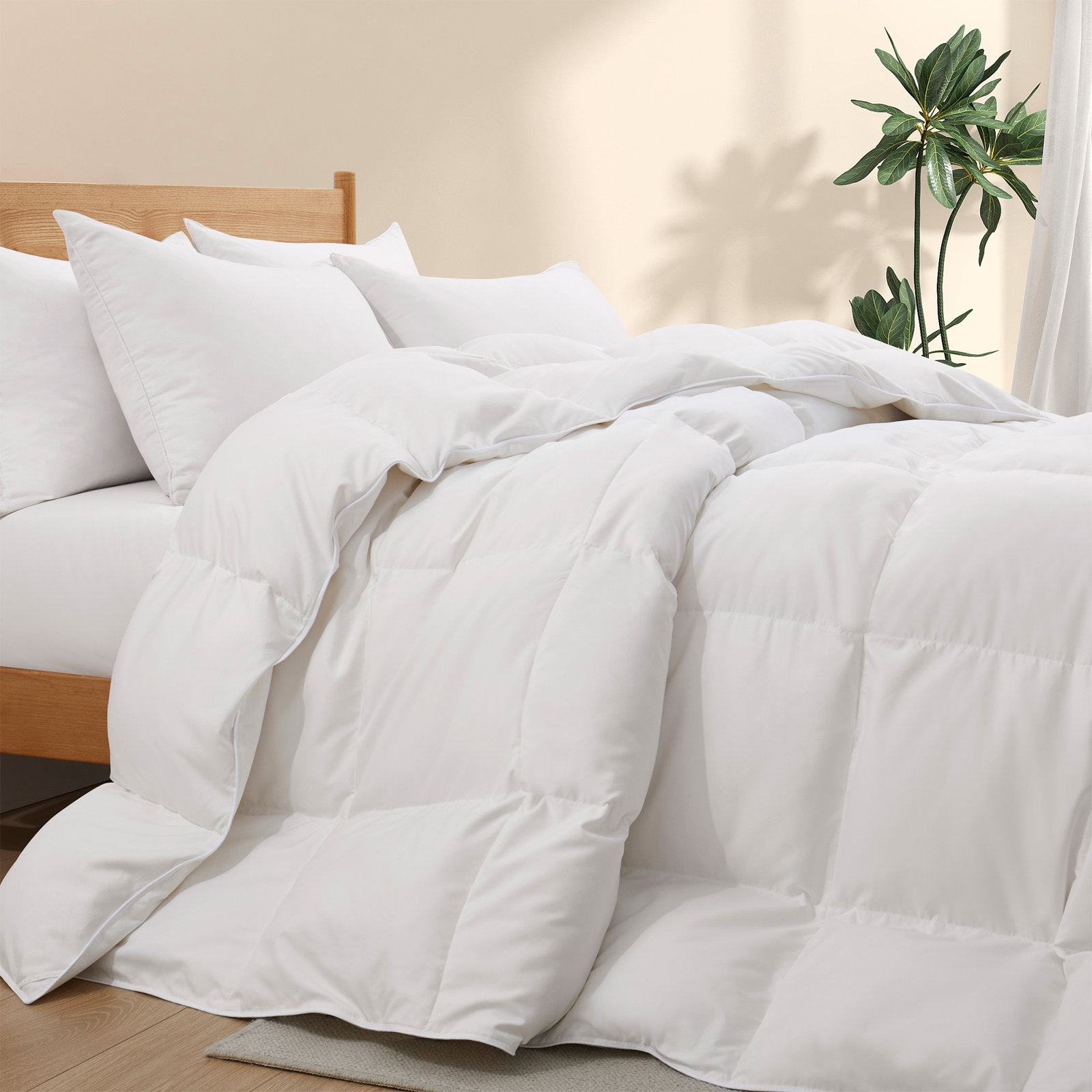 600 Fill Power All Season Down Duvet Insert, King, White