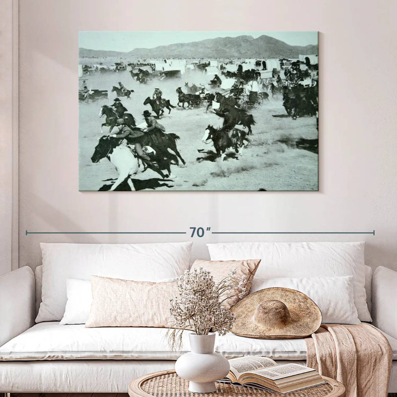 Lelar Oklahoma Land Rush Of 1893, H 32 po x l 48 po