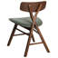 Set of 2 Dining Chairs LELAND Wood Grey-220116090