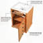 20" Small Space Freestanding Vanity Set, Compact Cabinet With Tip-Out Drawer, Ceramic Top & Adjustable Shelf