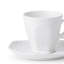 White Fluted Full Lace Porcelain Cappuccino Cup