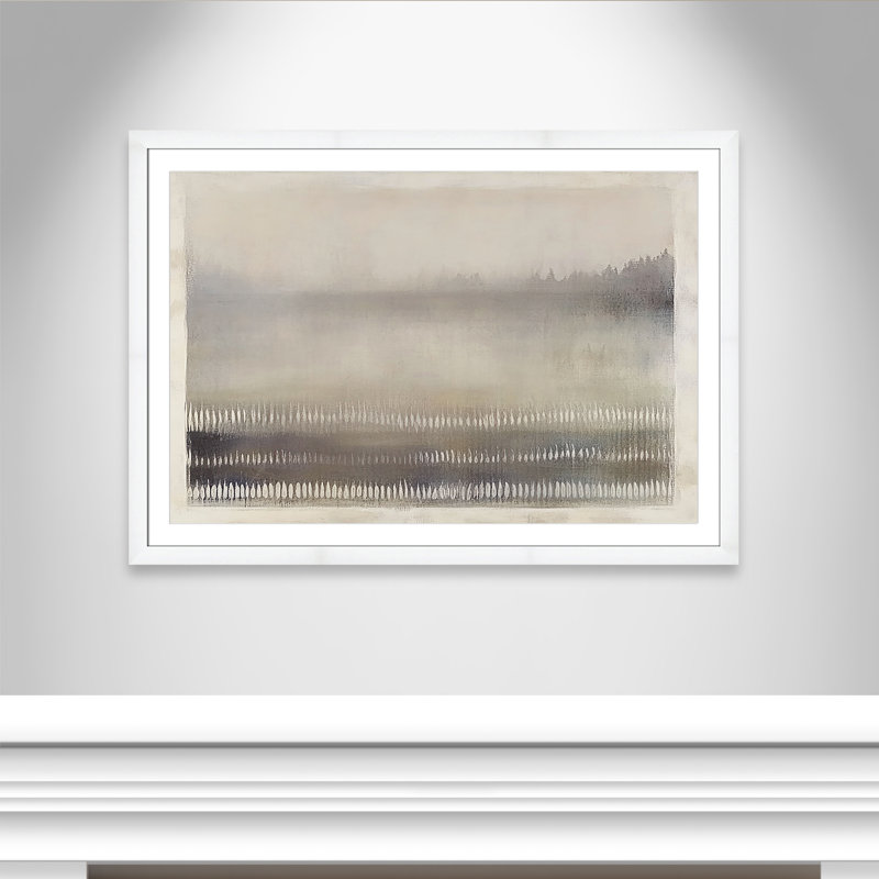 Équilibre équilibré III - reproduction de paysage par Irena Orlov, L 49 po x H 35 po, Imprimé mat, Blanc satiné